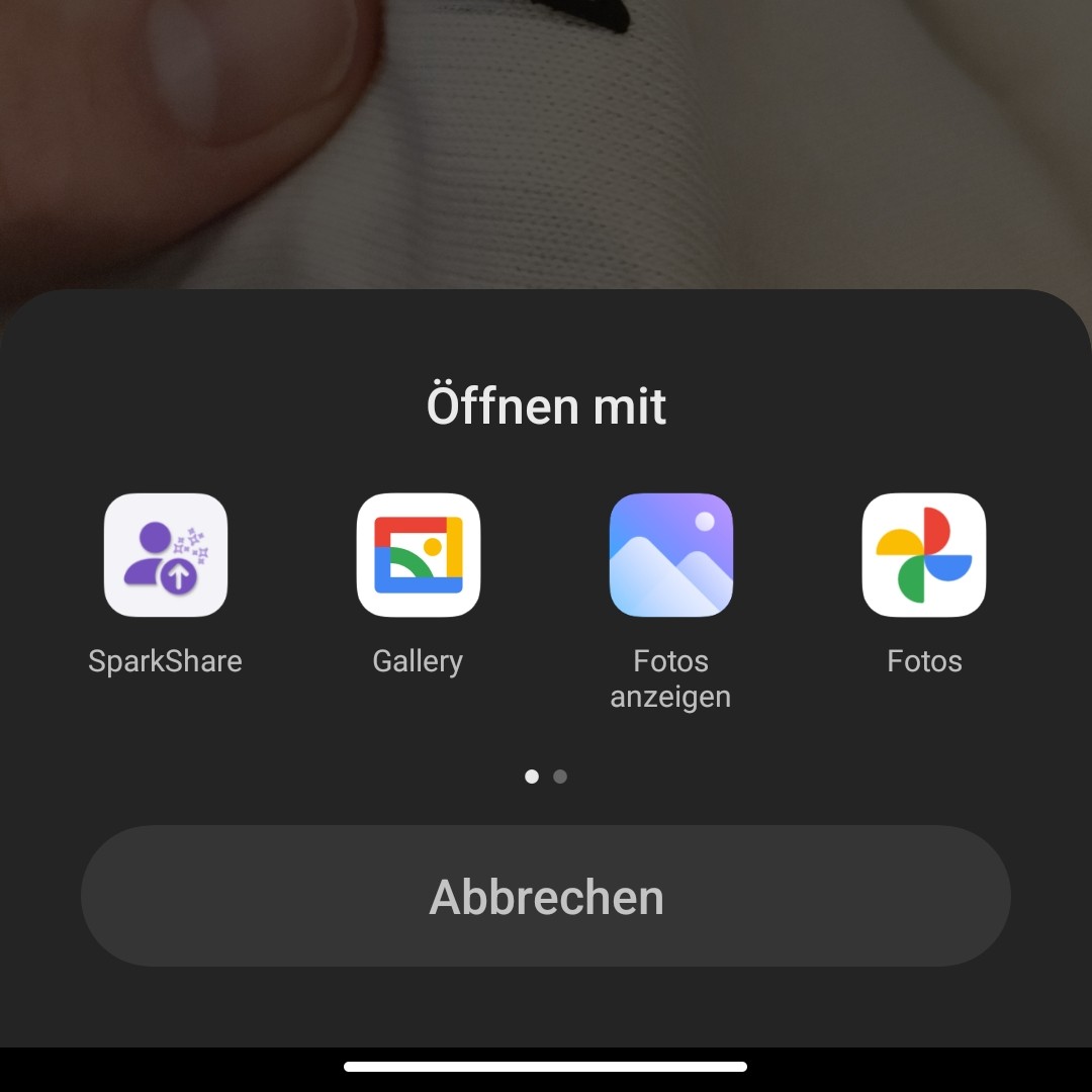 Open with SparkShare on Android